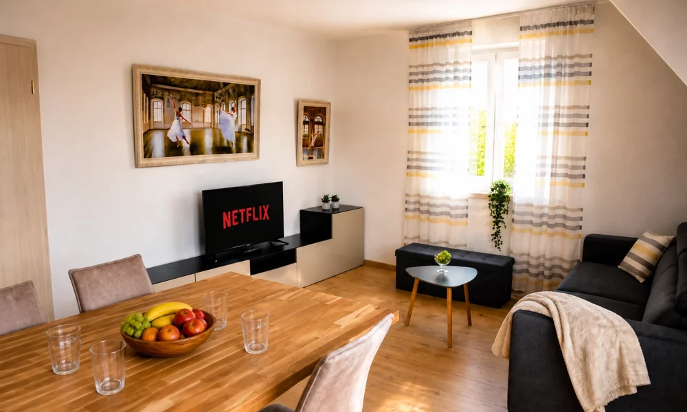 Kueche_Wohnzimmer_DSC_0420_0.0.0.0.5_sofaidyll_eingeklappt_2026 Wohnesszimmer & Küche - Sofaidyll eingeklappt - stilvoll eingerichtetes Wohnzimmer