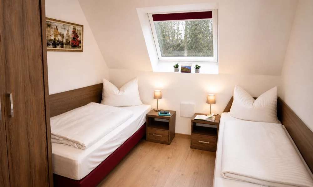 Schlafzimmer_klein_DSC_0440_0.0.0.4.0_schlafzimmer_klein_Dachgeschoss_2026 kleines Schlafzimmer - Blick auf die Einzelbetten